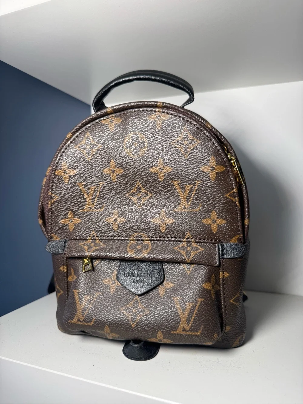 Louis Vuitton Brown Monogram Mini Backpack with Gold Hardware